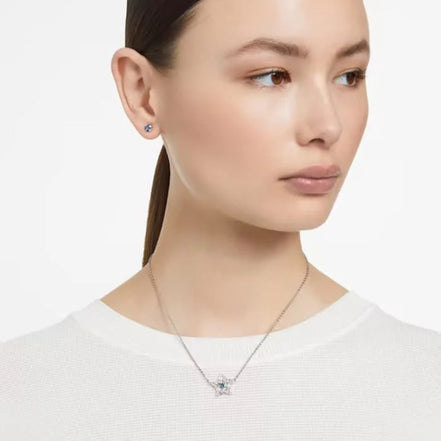 Damen Kette Stella Anhänger Stern blau