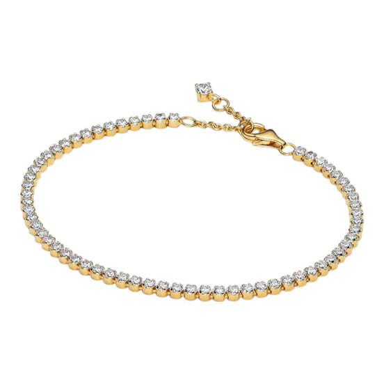 TIMELESS Tennisarmband goldfarben