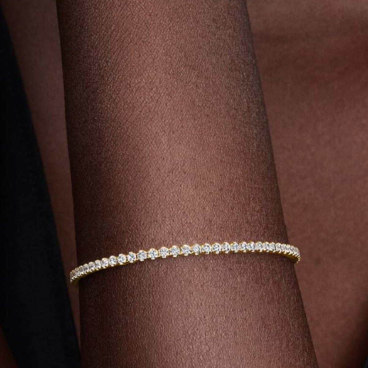 TIMELESS Tennisarmband goldfarben