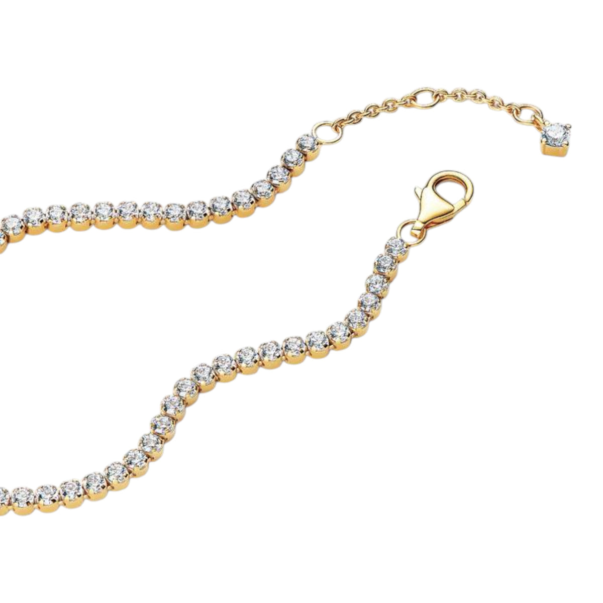TIMELESS Tennisarmband goldfarben