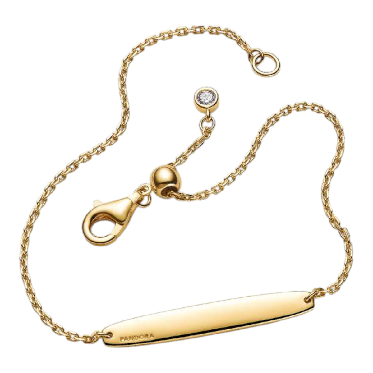 Moments Armband Gravurplatte vergoldet