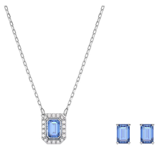 Kette und Ohrstecker Millenia Set blau