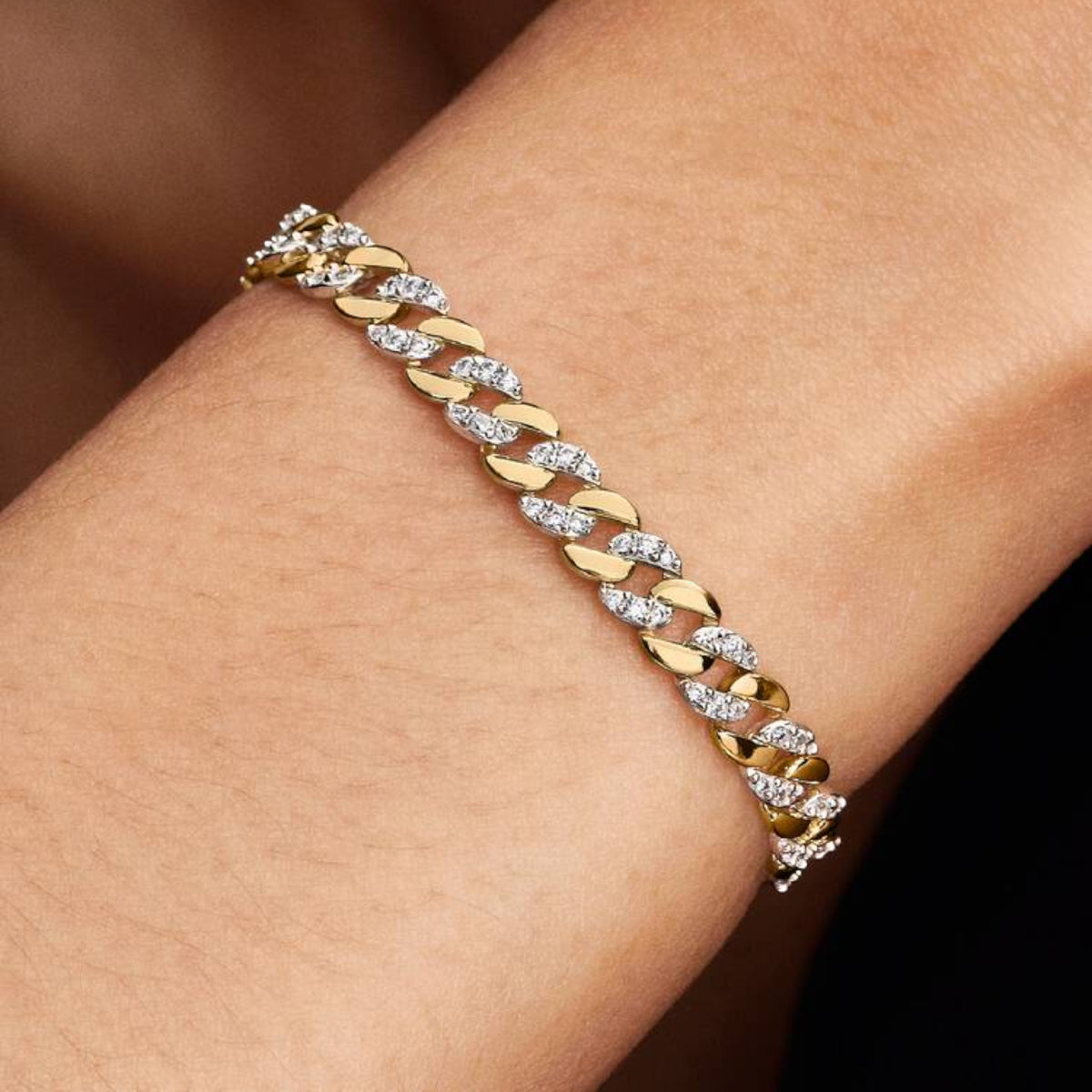 TIMELESS Armband goldfarben Zirkonia