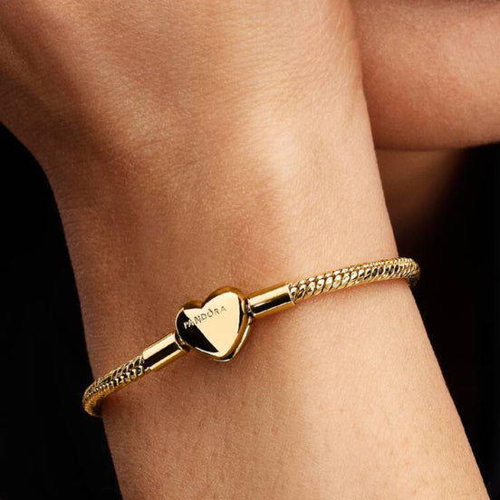 MOMENTS Armband Herz goldfarben
