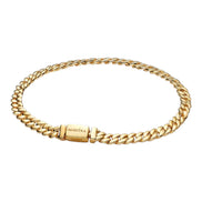 Armband kubanische Kette goldfarben