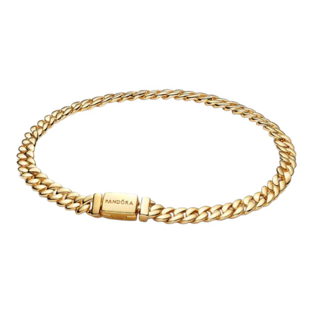 Armband kubanische Kette goldfarben