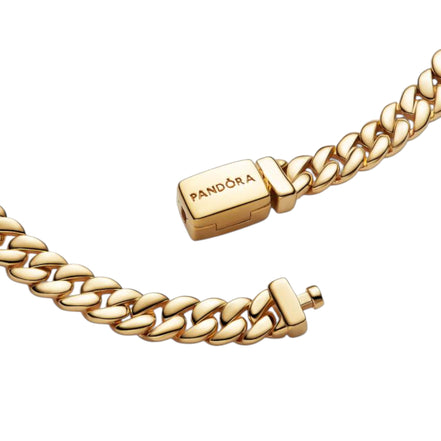 Armband kubanische Kette goldfarben