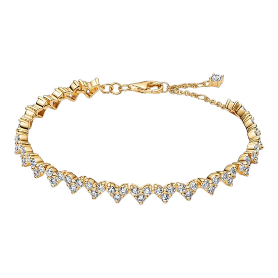 Armband Herzen goldfarben