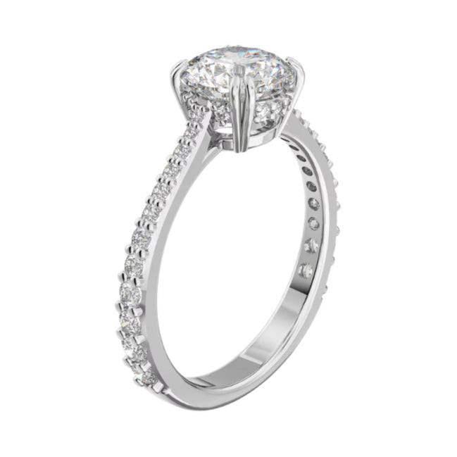 Constella Cocktailring Princess-Schliff Pavé