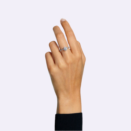 Constella Cocktailring Princess-Schliff Pavé