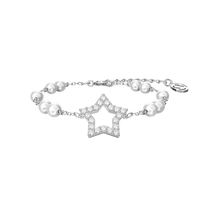 Stella Armband Kristallperlen Stern Weiß