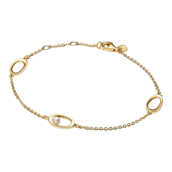 ESSENCE Armband Oval Organisch mit Perle