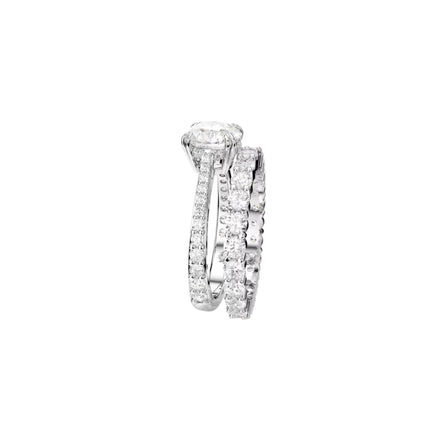 Ring-Set Constella silber/weiss