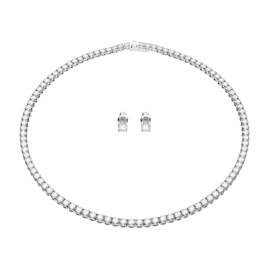 Set Halskette und Ohrstecker Matrix