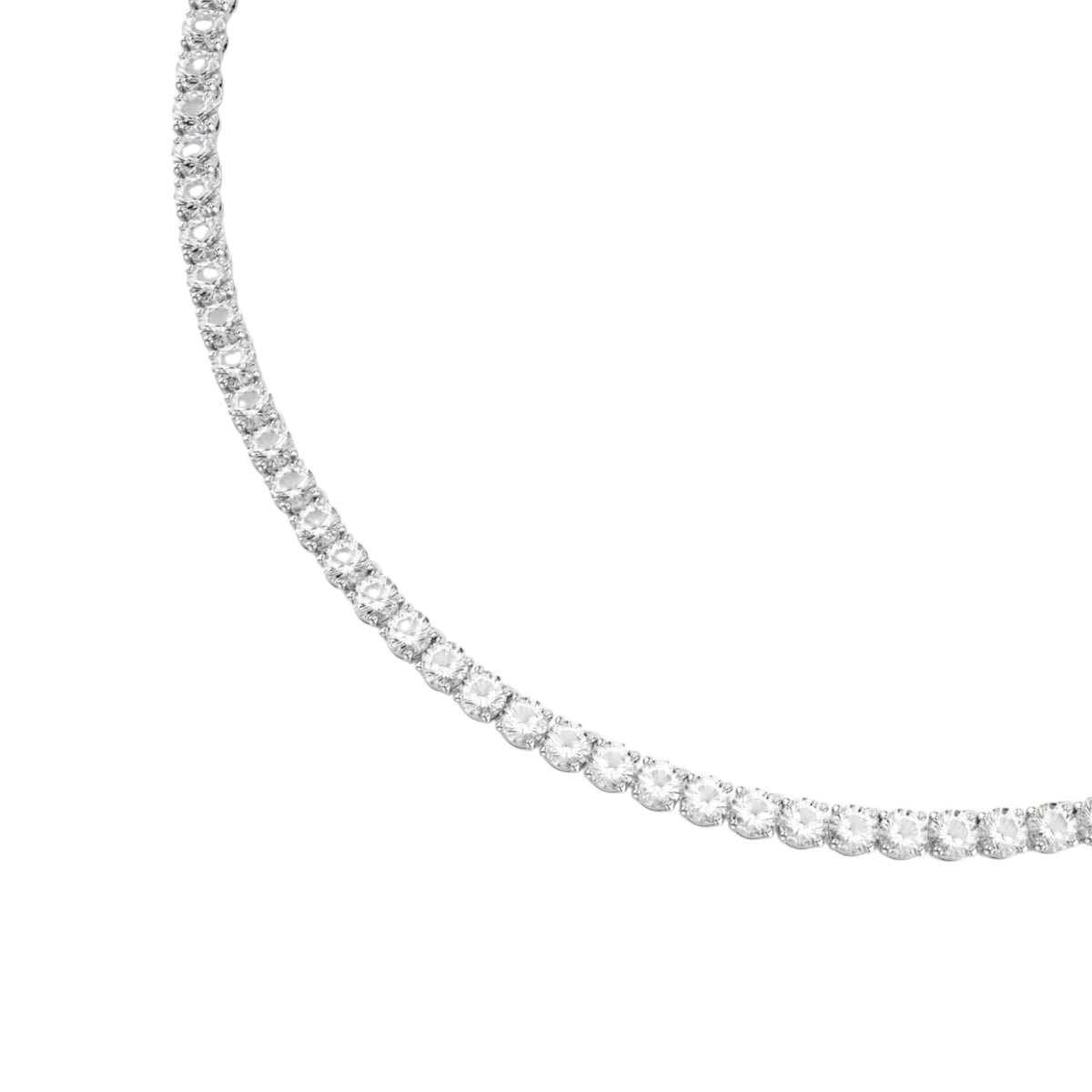 Matrix Tennis Kette silber
