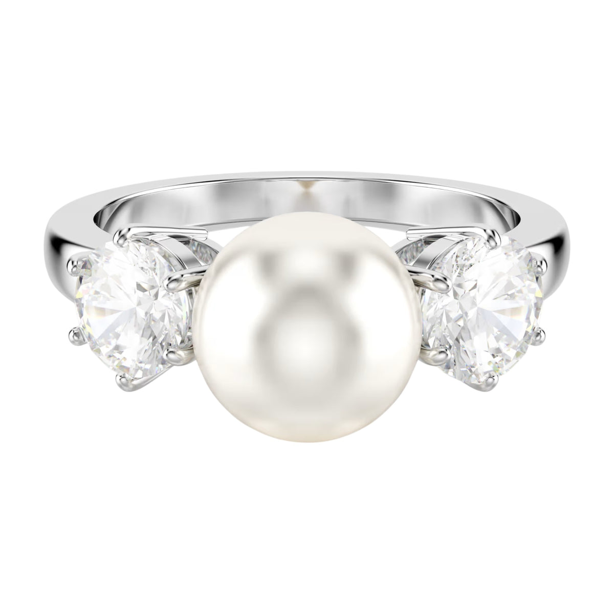MATRIX Ring Silber mit Perle