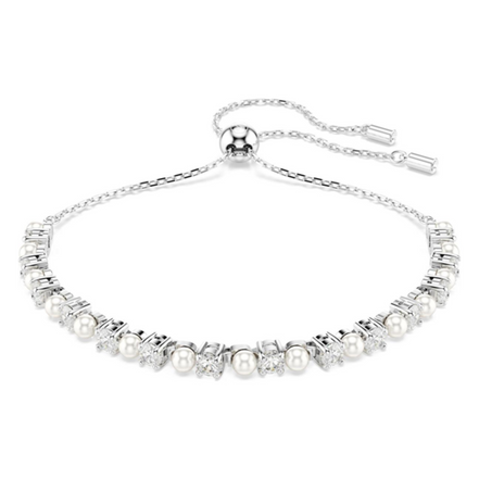 MATRIX Armband Silber mit Perlen
