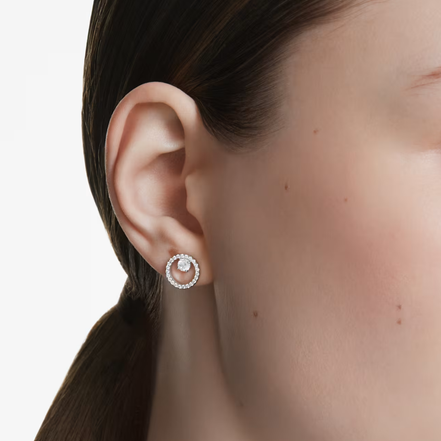 Constella Ohrstecker Silber Rund Zirkonia