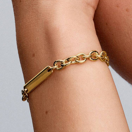 MOMENTS Armband Balken Gravierbar