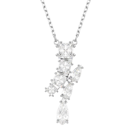 Kette mit Anhänger Matrix silberfarben