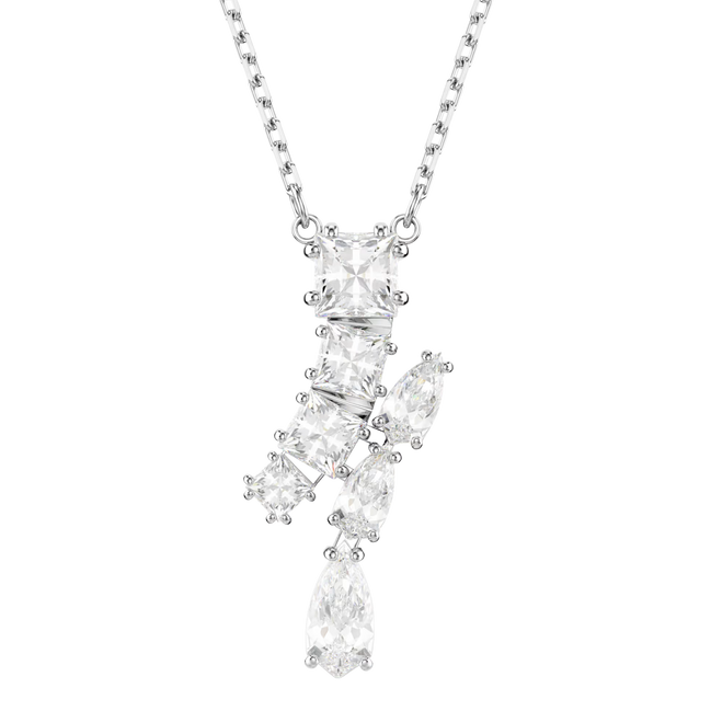 Kette mit Anhänger Matrix silberfarben