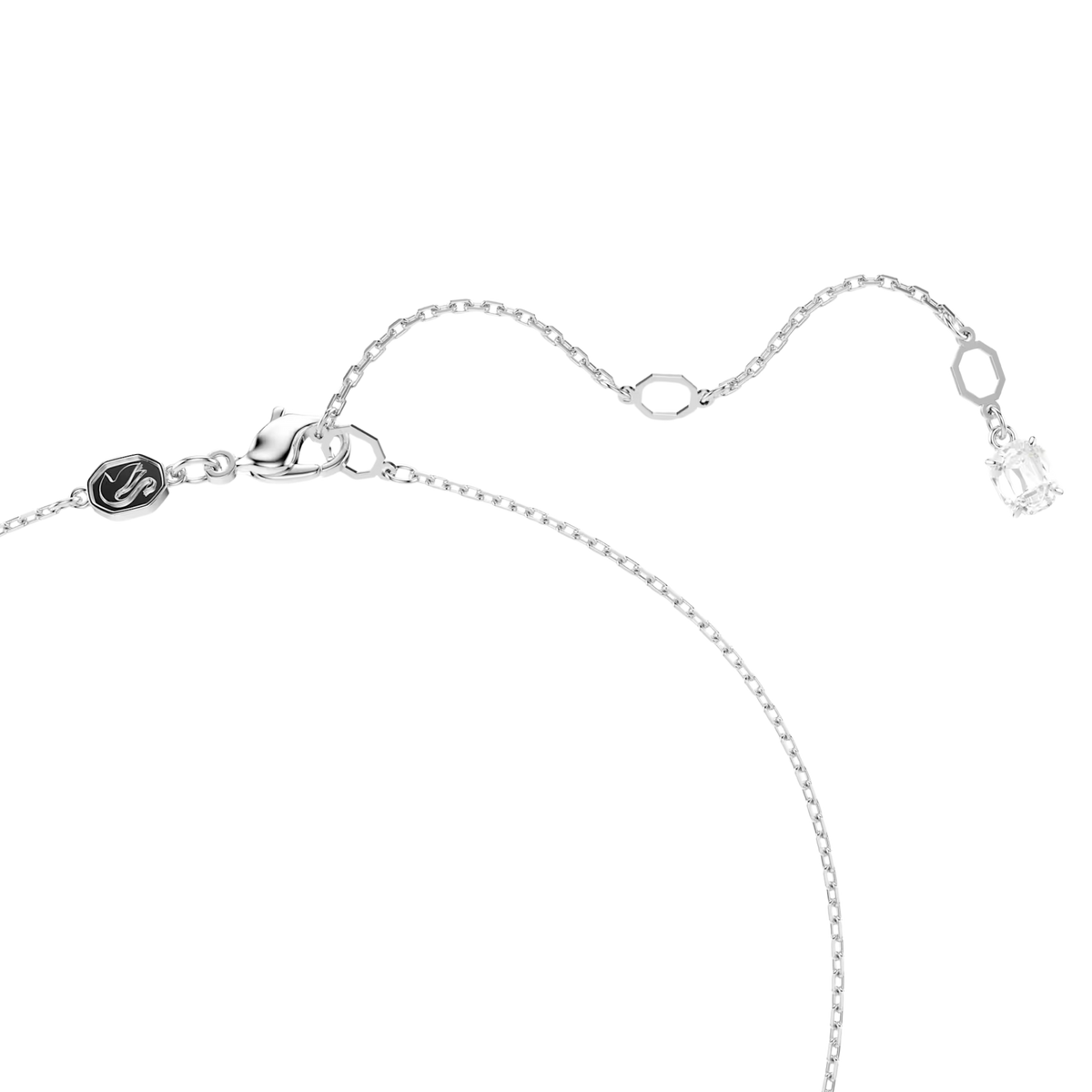 Kette mit Anhänger Matrix silberfarben