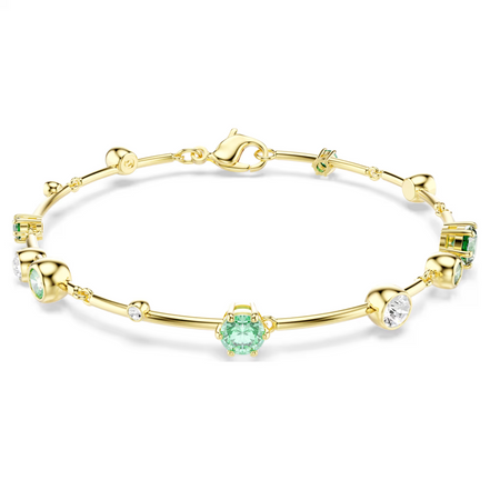 Constella Armband grün, vergoldet