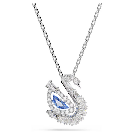 Anhänger Schwan blau, silber
