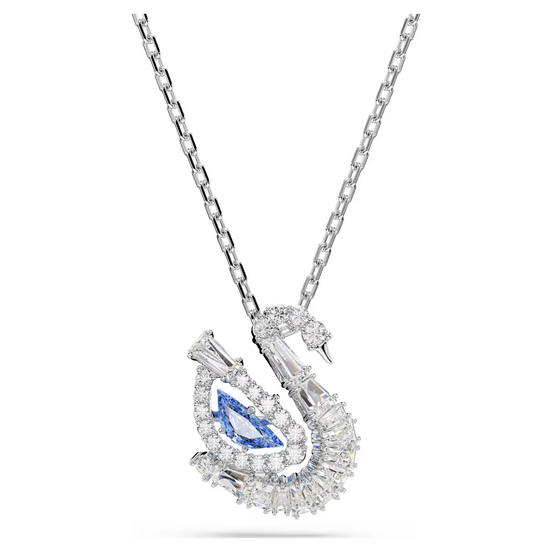 Anhänger Schwan blau, silber