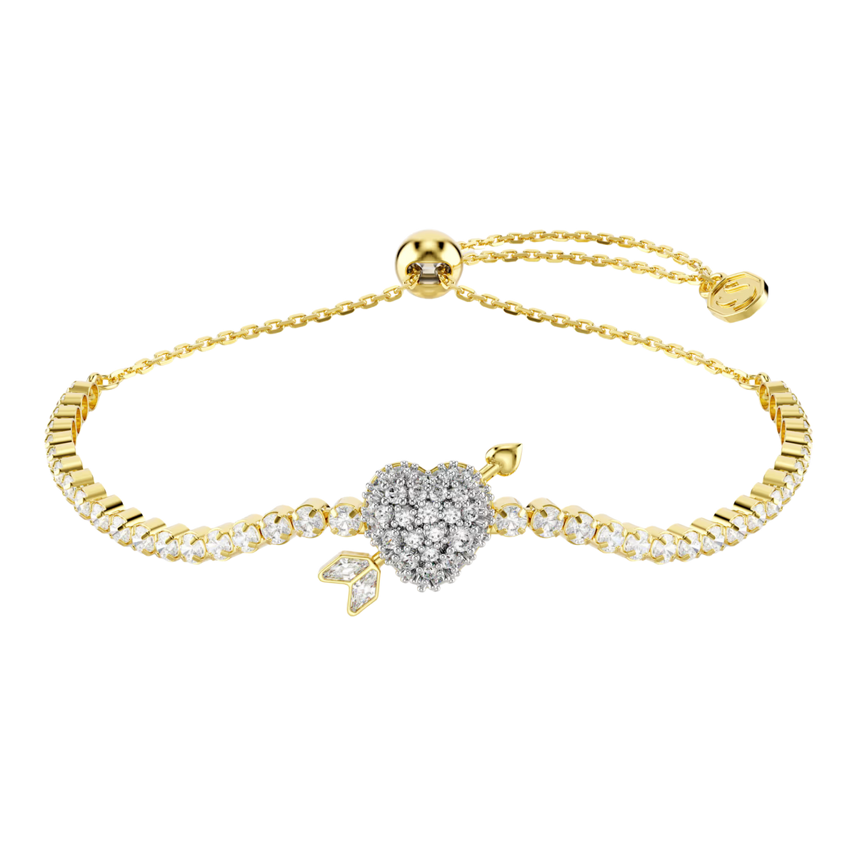 Idyllia Armband Herz mit Pfeil Vergoldet