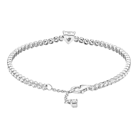 Armband Timeless Funkelndes Herz silber, Zirkonia