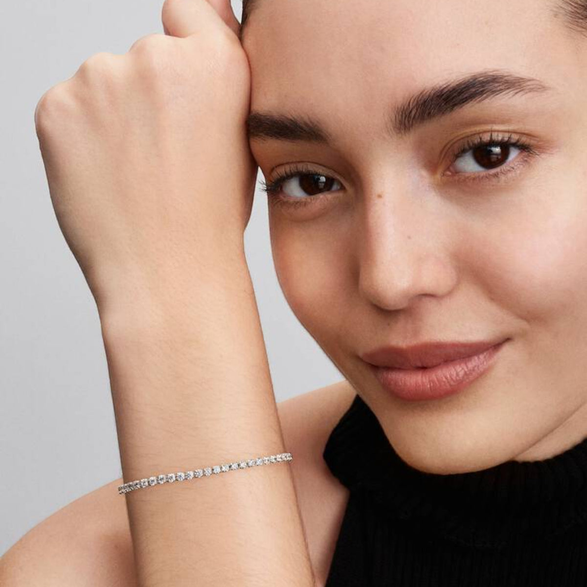 Tennisarmband Silber mit Zirkonia