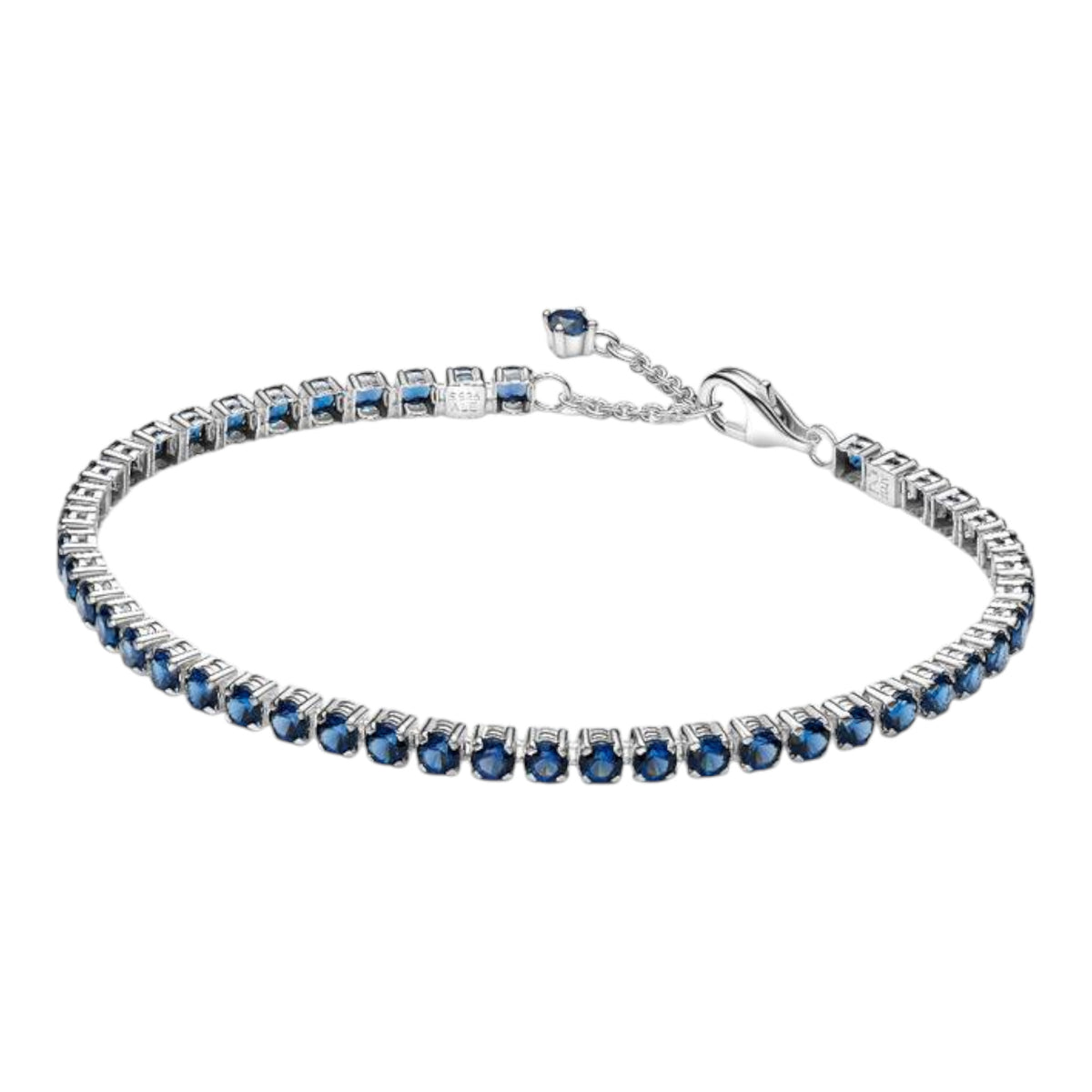 TIMELESS Tennisarmband Silber blaue Steine
