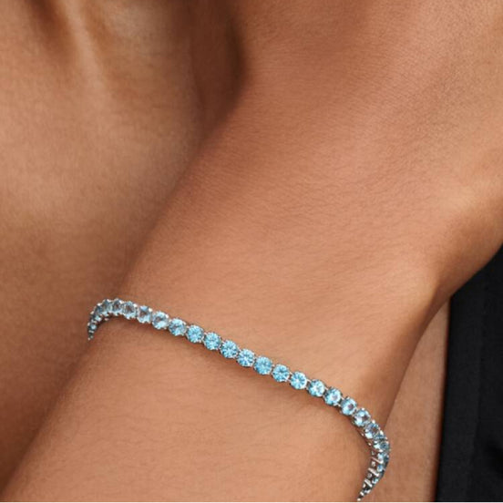 TIMELESS Tennisarmband hellblau