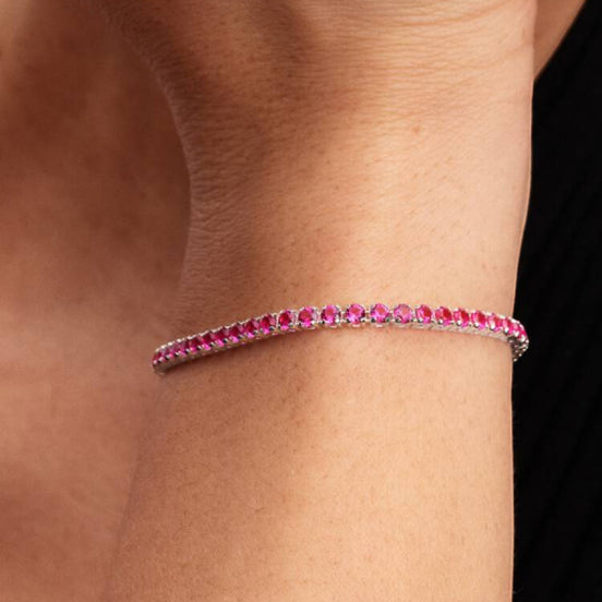 TIMELESS Tennisarmband pink