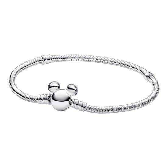 Armband Silber mit Mickey Mouse Verschluss