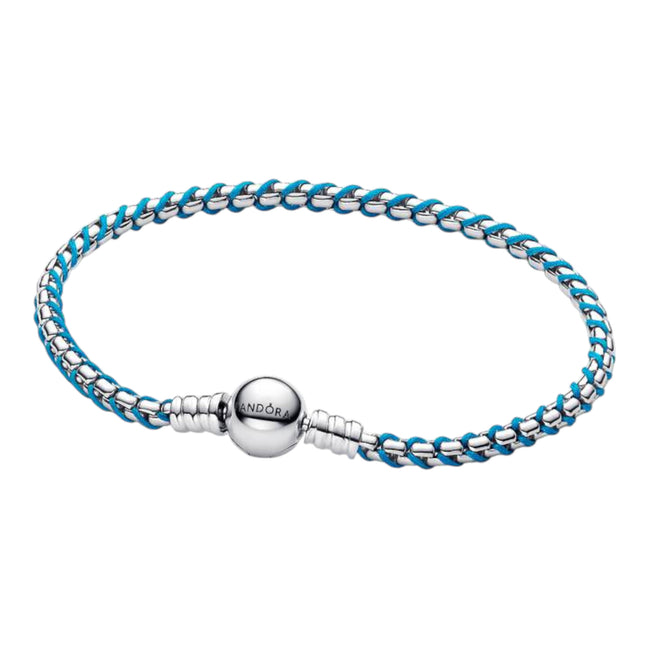 MOMENTS Armband Textilkordel türkis