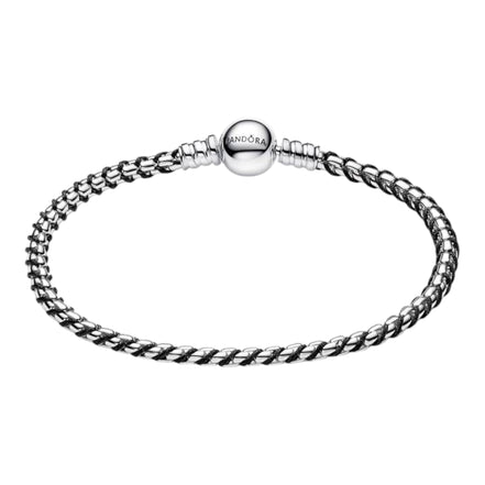 MOMENTS Armband mit Kordel Schwarz
