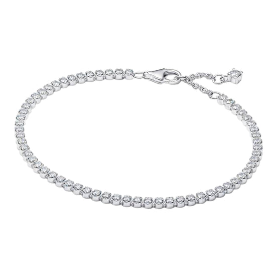 TIMELESS Tennisarmband silberfarben Zirkonia