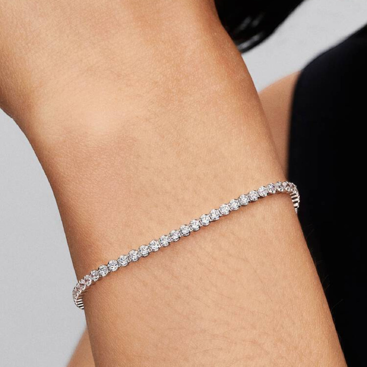 TIMELESS Tennisarmband silberfarben Zirkonia