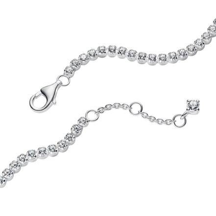 TIMELESS Tennisarmband silberfarben Zirkonia