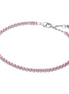 Tennisarmband pink silberfarben