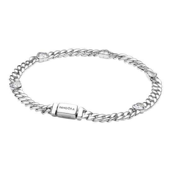 TIMELESS Armband Herzen silberfarben Zirkonia