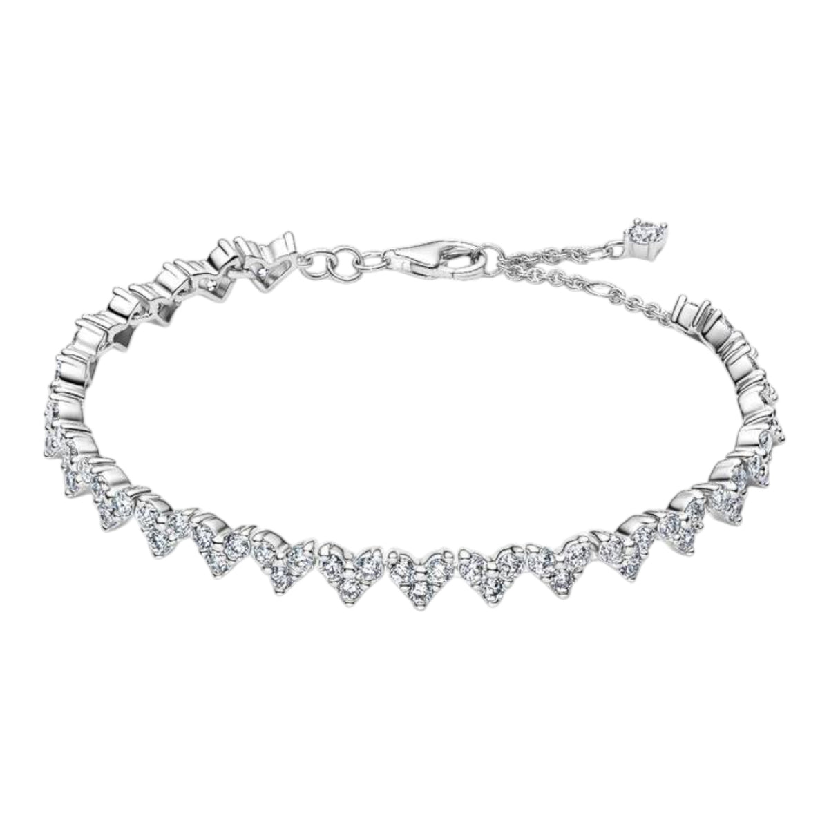 Armband Herzen silberfarben