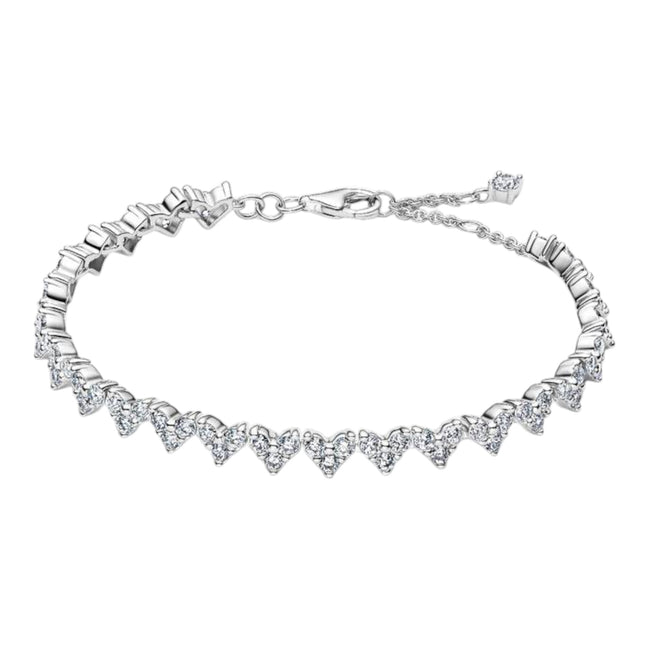 Armband Herzen silberfarben