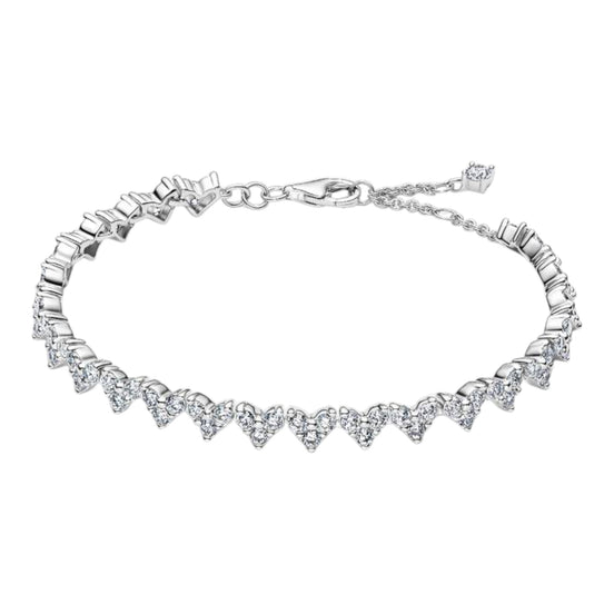 Armband Herzen silberfarben