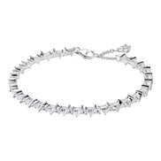 Silbernes Tennisarmband mit Zirkonia