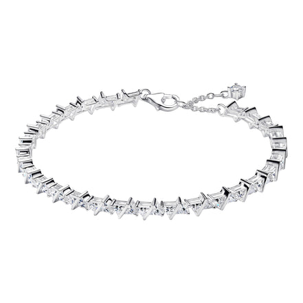 Silbernes Tennisarmband mit Zirkonia