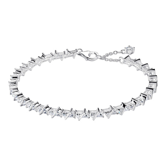 Silbernes Tennisarmband mit Zirkonia