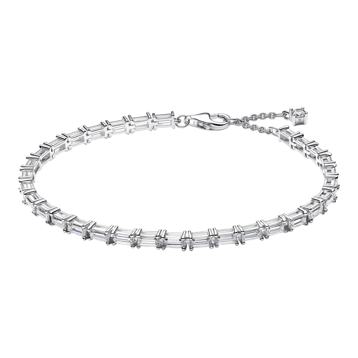 Silbernes Tennisarmband mit Zirkonia